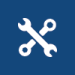 Wrench and Socket crisscrossed icon
