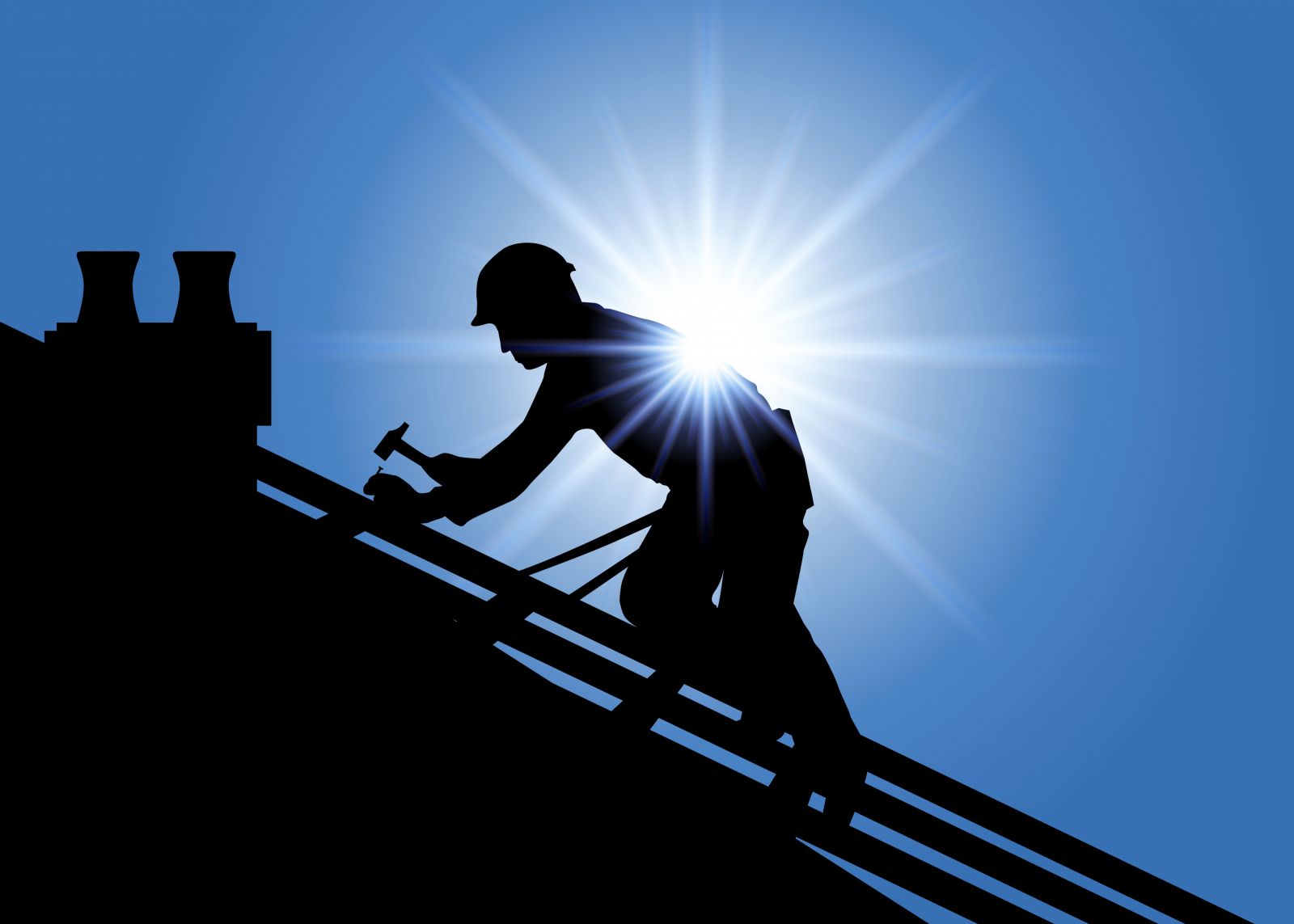 El Cajon roofer working on a residential roof for Sequoia Roofing