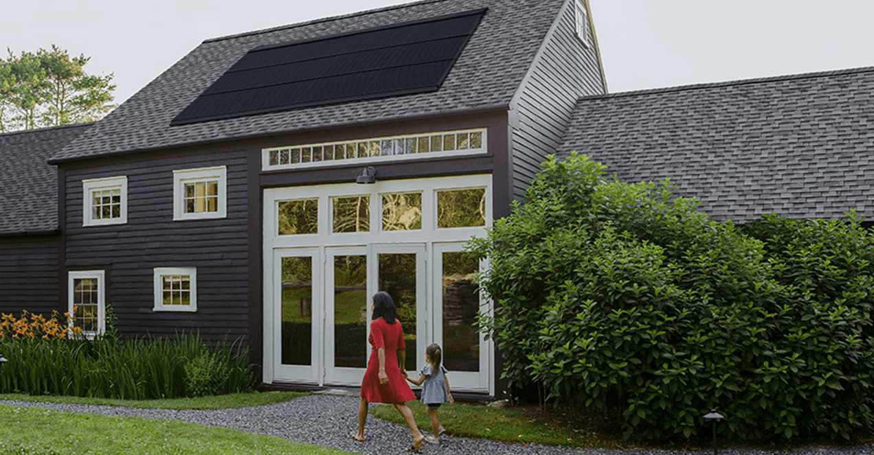 House with solar panels